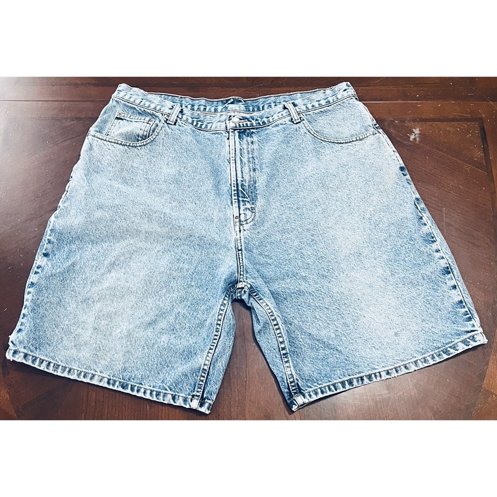 Vintage Y2K Member's Mark‎ Men's Blue Denim Jean Shorts 40x8 Dad Style Skater